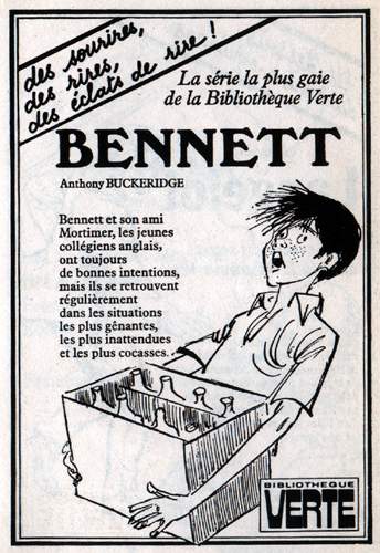 Publicit� pour la s�rie dans le catalogue Biblioth�que verte