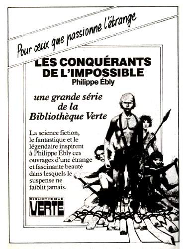 Publicit� pour la s�rie dans le catalogue Biblioth�que verte