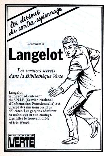 Publicit� pour la s�rie dans le catalogue Biblioth�que verte